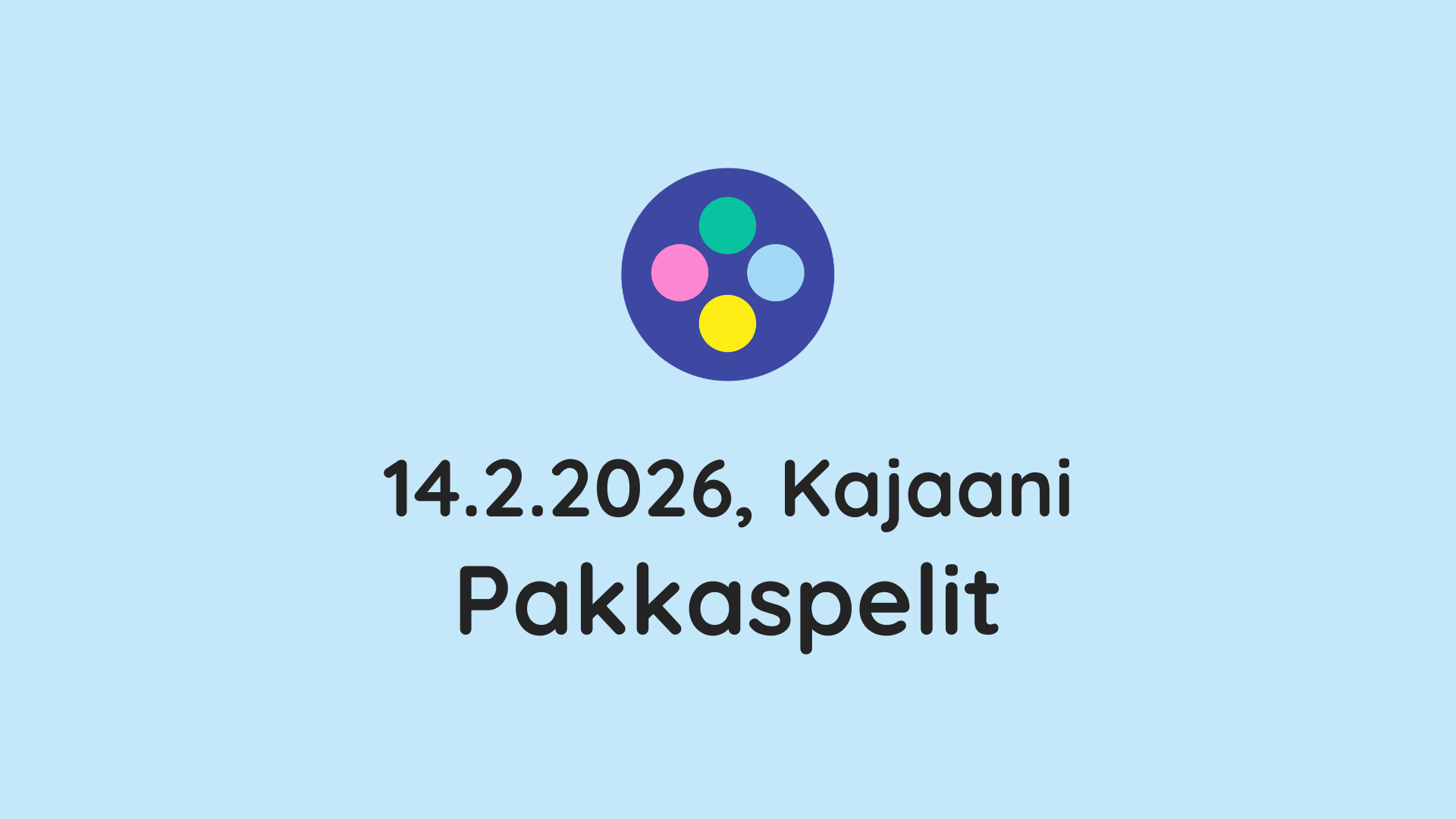 Olemme mukana Pakkaspelit-tapahtumassa