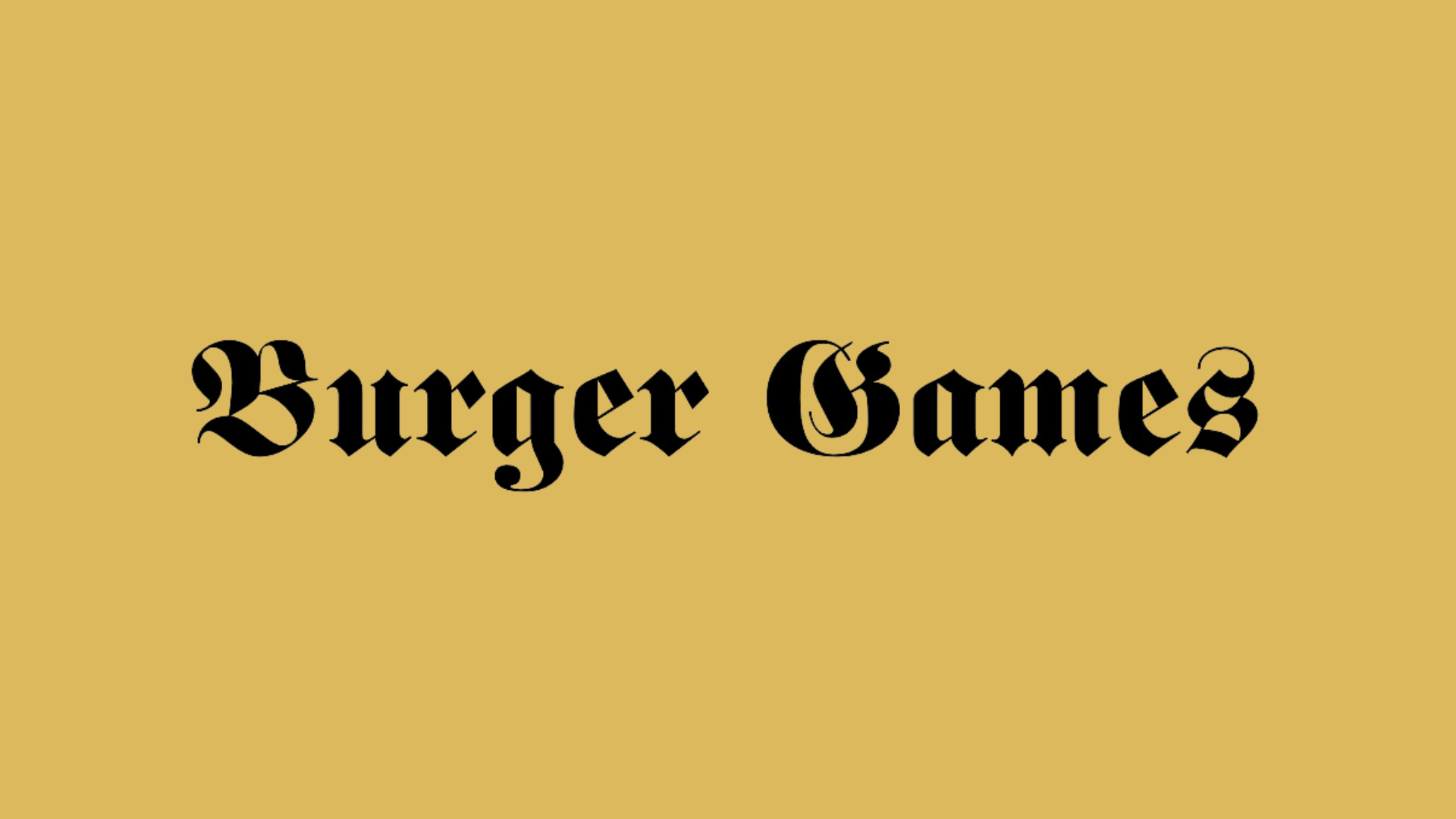 Burger Games