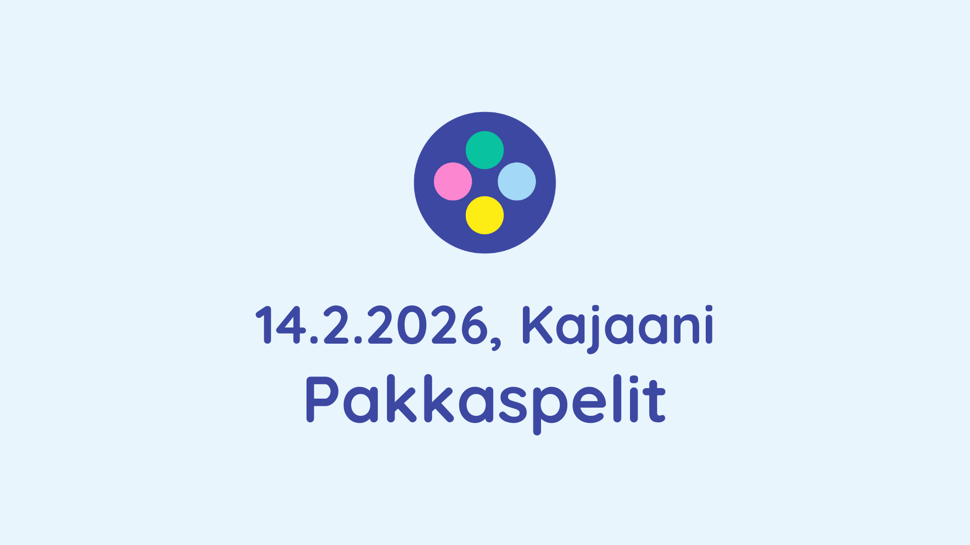 Olemme mukana Pakkaspelit-tapahtumassa